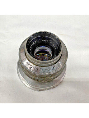 Argus C-Four Coated Cintar 50mm F2.8 Vintage Camera Lens Detached Untested